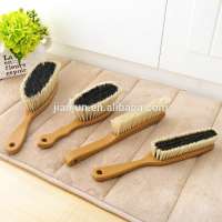 Natural Horse Hair Plastic handle Coat Brush